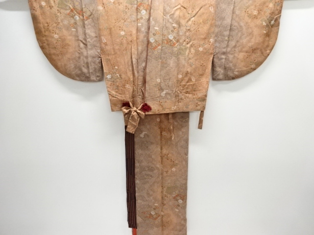 JAPANESE KIMONO / TWO-PIECE KOMON / AUTUMN FLOWERS